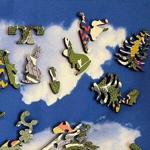 Tory Burch 100 Piece Laser Cut Wooden Puzzle Balloons in the Sky